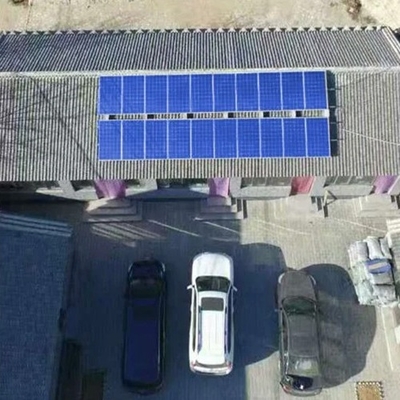 مبنى المدرسة نظام الطاقة الشمسية ثنائية الطور للطاقة الشمسية المنزل خارج الشبكة للخرسانة والأسطح المسطحة