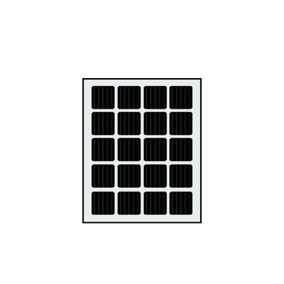 105 وات بناء الألواح الشمسية المتكاملة Bifacial BIPV المكونات