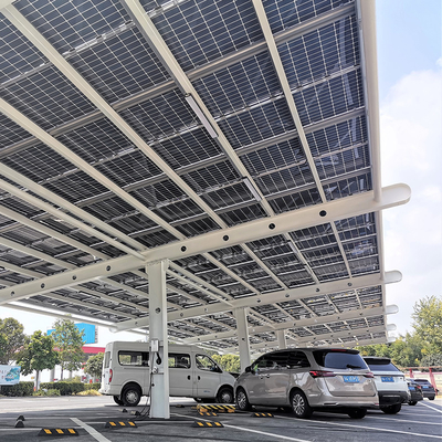 محطة شحن السيارات بالطاقة الشمسية للطرق السريعة BIPV وحدة نظام المرآب الشمسي