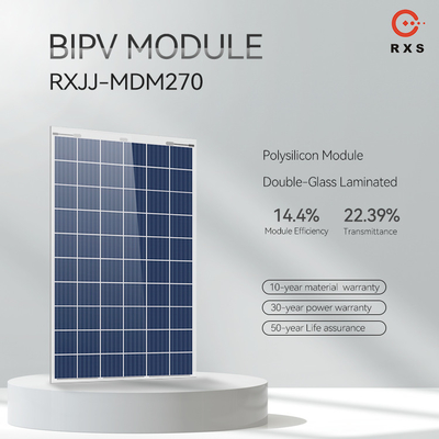 الألواح الشمسية BIPV ذات الطاقة العالية من الفئة A خلية شمسية متعددة الكريستالات من السيليكون