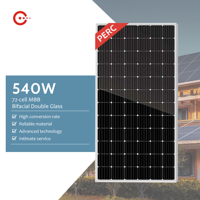 Rixin 550w زجاج مزدوج للوحدات الكهروضوئية أحادية السليكون سعر الألواح الشمسية