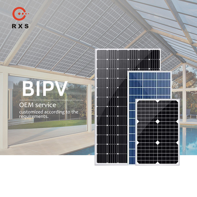الألواح الشمسية الشفافة BIPV الكهروضوئية لبلاط سقف النافذة والبيت الزجاجي