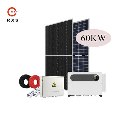 تخزين كامل للطاقة الشمسية على النظام الشمسي الهجين للشبكة 60KW 100KW 1MW
