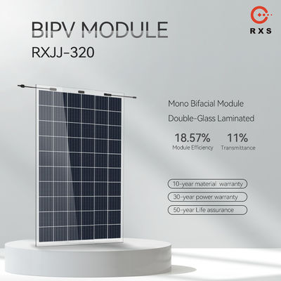 ألواح شمسية BIPV قابلة للتخصيص من الفئة A خلية شمسية أحادية 200 وات 320 وات