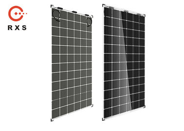 ألواح شمسية زجاجية مزدوجة آمنة ، لوحة شمسية قياسية أحادية البلورية 385 واط / 72 خلية