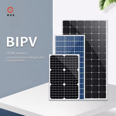 نصف قطع BIPV الألواح الشمسية أحادي البلورية ثنائية الطور أحادية الألواح الشمسية