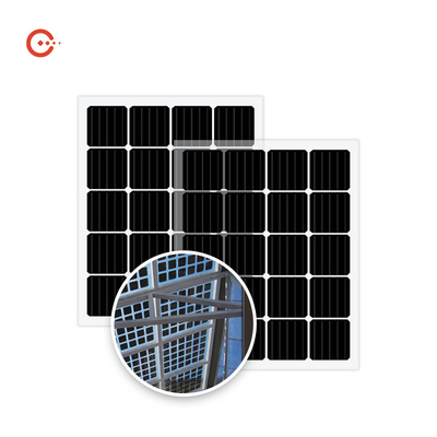 Rixin CE BIPV الألواح الشمسية الوحدة الكهروضوئية الزجاجية الشفافة أحادية البلورية