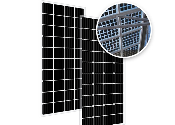وحدات PV زجاجية مزدوجة عالية الكفاءة أحادية البلورية ثنائية النظام للنظام الشمسي