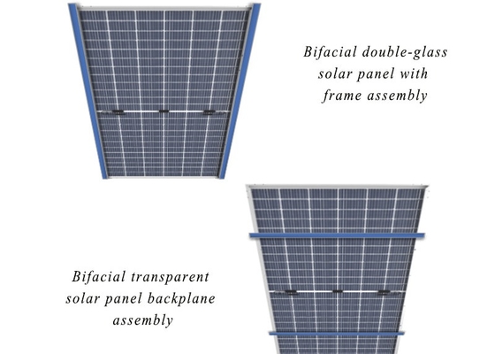 530W 540W 550W الألواح الشمسية الأكثر كفاءة الألواح الشمسية الكهروضوئية أحادية نصف الخلية